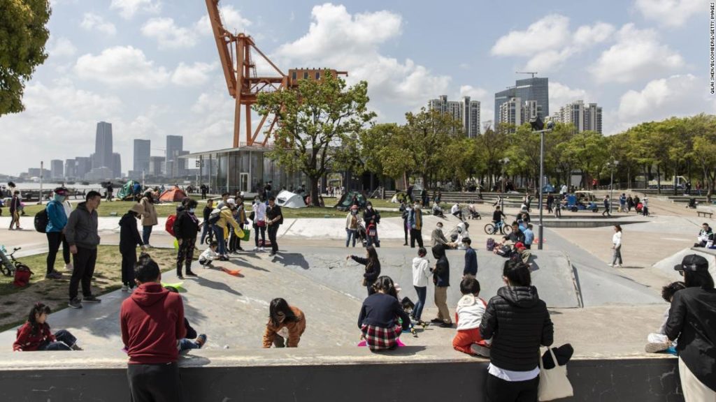 Children play in a river-side  park in Shanghai, China, on Saturday, April 10, 2021. China's population is aging more quickly than most of the worlds developed economies due to decades of family planning aimed at halting population growth. Photographer: Qilai Shen/Bloomberg